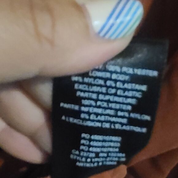 Aritzia Babaton Rust Plunging Deep V Bodysuit - Picture 7 of 9